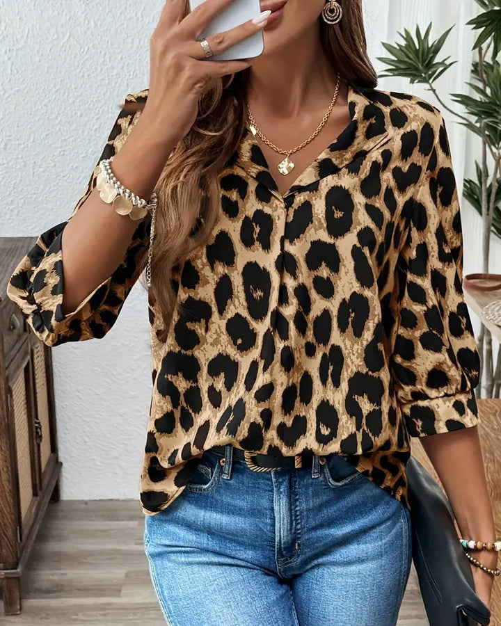 Raquel | Blusa estampado de leopardo