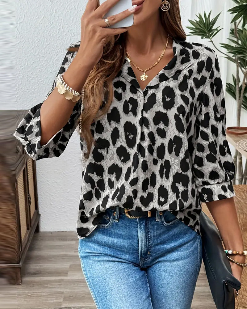Raquel | Blusa estampado de leopardo